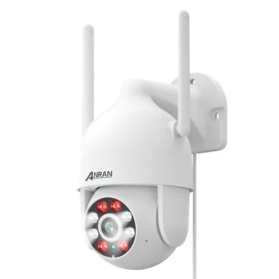 ANRAN 1920P HD 5MP CCTV PTZ Home Security Camera WiFi 2 Way Audio Night Vision - Image 1 of 4