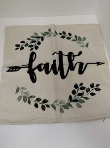 Faith 17x17 Decorative Pillow Cover/Case Only - Picture 1 of 1