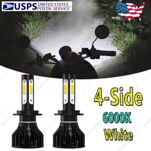 For BMW R1200GS 2004-2018 -2X H7 LED Headlight Bulb Lamp High/Low Beam 6000K K9B - Picture 1 of 12