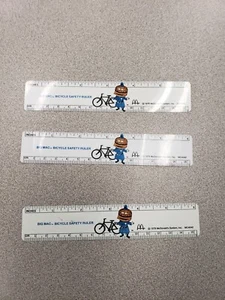 3 Stück Vintage BIG MAC Lineale 6 Zoll/15 cm McDonalds Fahrrad Sicherheitstipps 1978 - Bild 1 von 2