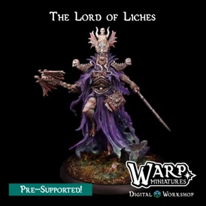 The Lord of Liches/TTRPG/Wargaming/Dungeons and Dragons/Warp Miniatures - Picture 1 of 3