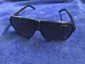 Carrera 33S 33/S 807PT Black Retro Pilot Sunglasses - Picture 1 of 15