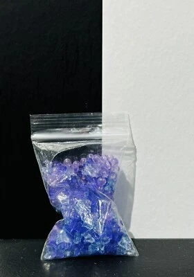 💜 Bag Purple & Blue Acrylic Mini Butterfly Butterflies Beads Craft Jewellery - Image 1 of 4