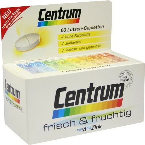 GLAXOSMITHKLINE CONSUMER HEALTHCARE CENTRUM frisch & fruchtig Lutschtabletten 60St PZN: 7687589