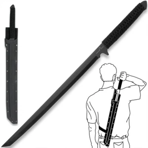 Timber Wolf Full-Tang Ninja Sword | 17 1/4" Blade | ABS Scabbard | Overall 27" - Picture 1 of 6