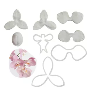 Stampo silicone fondente orchidea farfalla petali stampo plastica fai da te artigianato - Foto 1 di 5