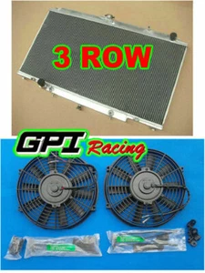 3 ROW For NISSAN PATROL Y61 GU 2.8 / 3.0 TD 97 ALUMINUM RADIATOR AT/MT + FANS - Foto 1 di 12