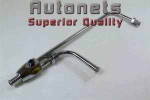 Chrome Fuel Line Holley Quad 9-5/16" Center Fit Chevy Ford SBC BBC 1/8" NPT - Picture 1 of 1