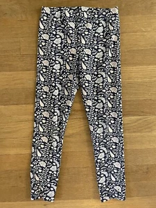 Vineyard Vines Girls Size S (7-8) Blue Pink Shell Leggings EUC - Picture 1 of 8
