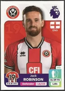 PANINI 2024 PREMIER LEAGUE- #530-SHEFFIELD UNITED-JACK ROBINSON - Picture 1 of 1