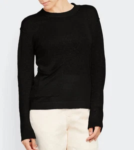 Inhabit Pocket Linen Crew Black NWT $348 - Picture 1 of 3
