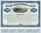 1880 Atlantic & Pacific Rr Bond Certificate