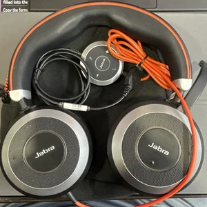 Jabra Evolve 80 HSC019 Professional Wired Headset & ENC010 Controller w/Case - Picture 1 of 6