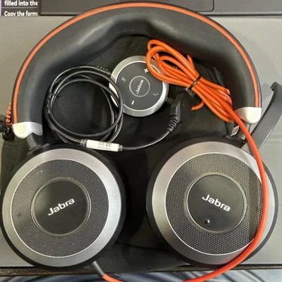 Jabra Evolve 80 HSC019 Professional Wired Headset & ENC010 Controller w/Case - Image 1 of 4