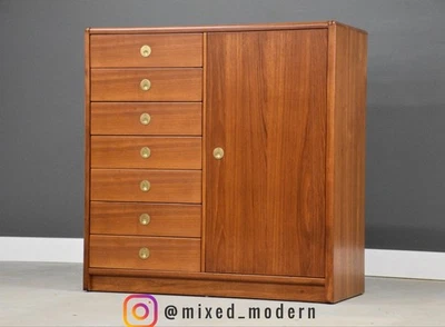 Cómoda armario danés estilo moderno de teca Foto 1 de 4