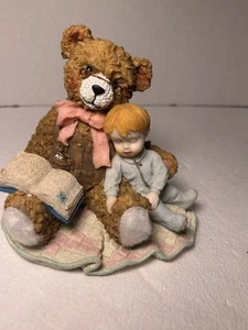 House of Lloyd Pappa Bears Storytime Harz Figur 5" Teddybär Jahrmarkt Baby Junge - Bild 1 von 10