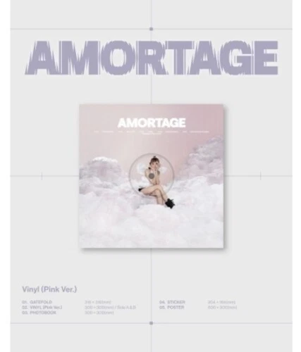 YG ENTERTAINMENT Jisoo - Amortage - Pink Version - incl. Photobook, Sticker + Poster [New Vinyl L