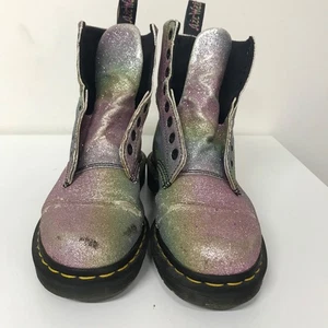 Stivali Dr. Martens Pascal GLTR glitter UK 4 EU 37 US 6 - necessita di TLC / riparazione - Foto 1 di 11