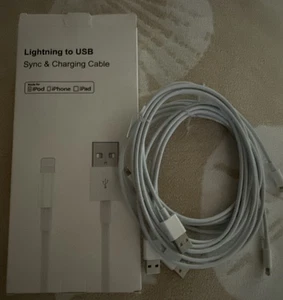 3 Pack Made For Apple Charging to USB Charging Cable Cords - Picture 1 of 3