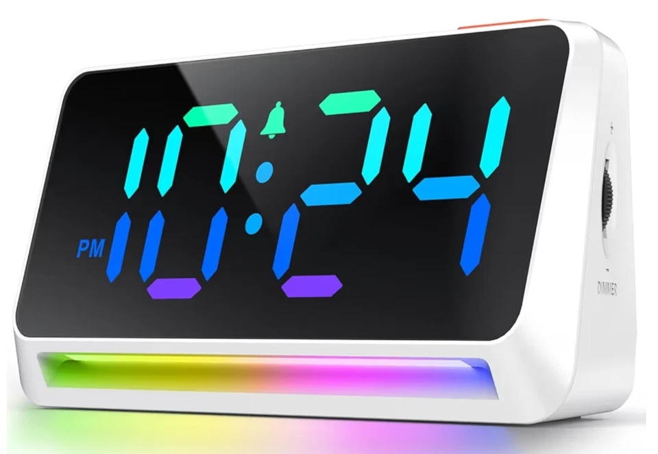 LED Digital Clock for Bedroom Super Loud Alarm Clock for Heavy Sleepers Adult... - Image 1 of 1