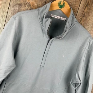 Criquet 1/4 Zip Pullover Sweatshirt hellblau Golf Freizeitshirt Herren Large - Bild 1 von 8