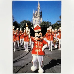 Mickey Mouse Parade Postcard Cinderella Castle Magic Kingdom Walt Disney World - Picture 1 of 2