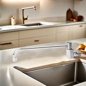 Grifo de cocina a prueba de herrumbre en elegante diseño cobre con función giratoria - Imagen 1 de 41