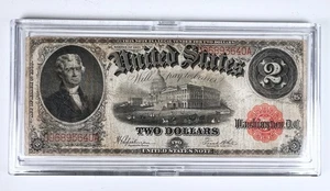 1917 $2 Large Legal Tender Currency Note - Picture 1 of 2