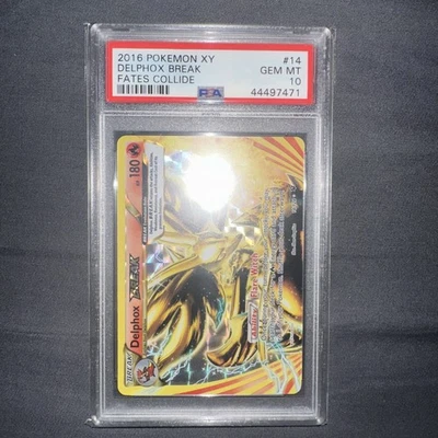 2016 Pokemon Fates Collide Delphox BREAK #14 PSA 10 GEM MINT LOW POP - Image 1 of 2