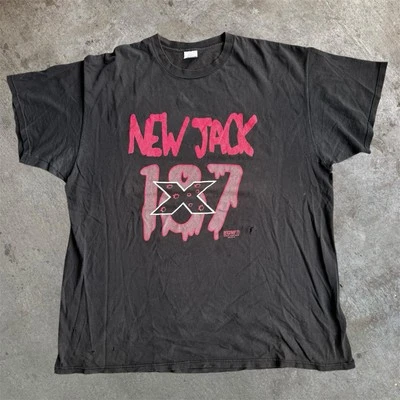 Nueva Camiseta De Colección Jack 187 Original Gangsta ECW Extreme Wrestling Años 90 WWF Foto 1 de 4