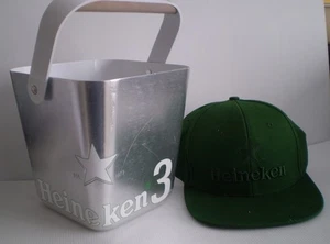 Metal Ice bucket and new Top quality Cap - All New - Heineken - Picture 1 of 3