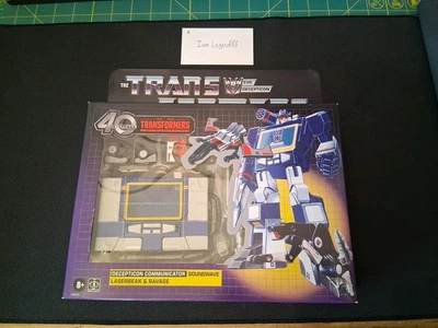 Soundwave, Laserbeak & Ravage Transformers 40 Aniversario Retro G1 Walmart Foto 1 de 4