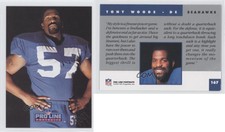 1991 Pro Line Portraits National Convention Embossing Tony Woods #167