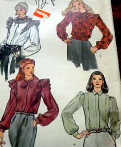 *SCHÖNE VINTAGE 1980ER BLUSEN VOGUE Nähmuster 14/36 - Bild 1 von 1