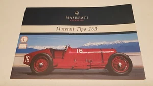 MASERATI Tipo 26B Sports Car Collection No 1 LUDVIGSEN Book Brochure - Foto 1 di 3