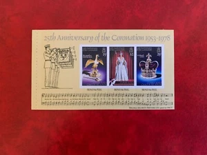 TURKS & CAICOS 1978 MNH BOOKLET QUEEN ELIZABETH 2 CORONATION SA PANE 01 ZADOK - Picture 1 of 2