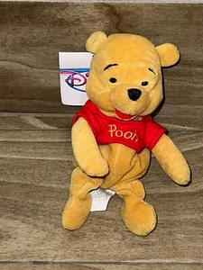Disney Store Vintage Winnie the Pooh Bumble Bee Mini Bean Bag Plush - Picture 1 of 5