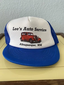 Unique Vintage 80's Original Albuquerque Auto Trucker Hat/Cap  - Picture 1 of 10