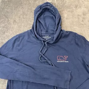 Vineyard Vines Sweater Womens Extra Small Blue Pullover Hooded Sweatshirt Casual - Picture 1 of 11