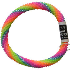 LILY and LAURA "Unicorn" Hand Crocheted Beaded Bracelet ~Made in Nepal~