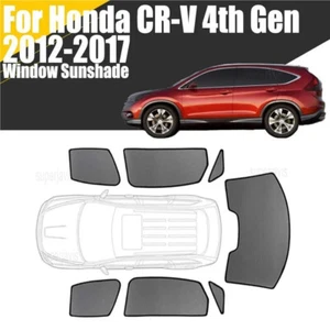 Magnetic Window Sunshade For Honda CR-V 2012-2017 Mesh Windshield Frame Curtain - Picture 1 of 14