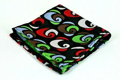 Cuadrado de Bolsillo Lord R Colton Masterworks Argos Negro y Marrón Geo Seda - $75 Nuevo Foto 1 de 3