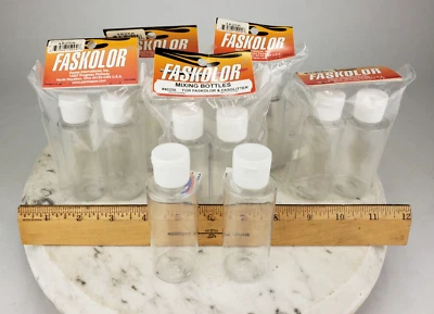 12x Faskolor Water-Based Airbrush Paint Empty Bottle 2oz 40256 - Image 1 of 4