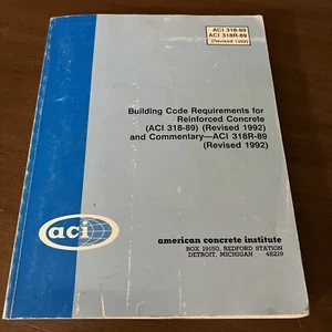 Building Code Requirements for Reinforced Concrete ACI 318-89 - Commentary 1992 - Picture 1 of 18