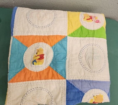 Disney Winnie the pooh Full Size Quitted Comforter & Pillow Cases 76" X 80" - Image 1 of 4