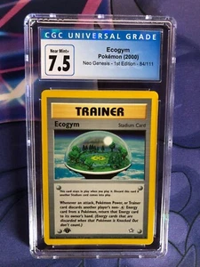 Ecogym 1st Edition CGC 7.5 NM Neo Genesis 84/111 Non-Holo Rare Vintage Trainer - Picture 1 of 1