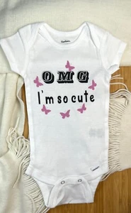 Baby gifts. Baby Clothes. Baby shower gift. Baby Bodysuit Baby Girl Shirt. - Picture 1 of 8