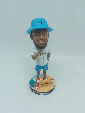 Miami Marlins MLB Bobblehead Sandy Alcantara #22 SANDMAN SGA  At The Beach Cover