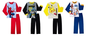 Batman / Space Jam / Pokemon / Spider-Man Boy's Pajamas Sleep 2-Piece Set NEW - Picture 1 of 17