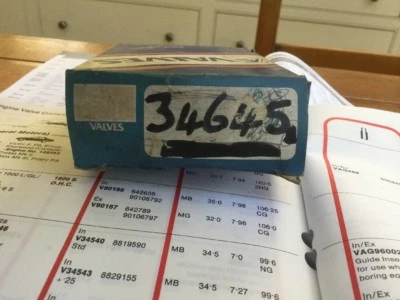 Vauxhall Viva HC / Firenza 1256cc Exhaust Valves 1970/75 - Image 1 of 3